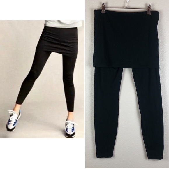 CAbi Pants - CAbi Black Mesh Skirt Leggings Sz S